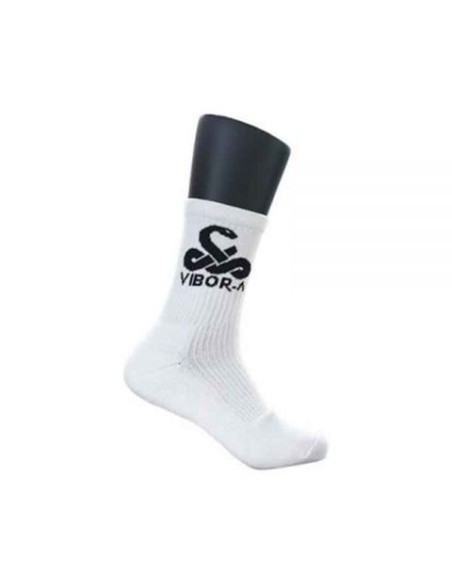 Calcetines Vibor-A Media Caña Premium Blanco | Ofertas de pádel